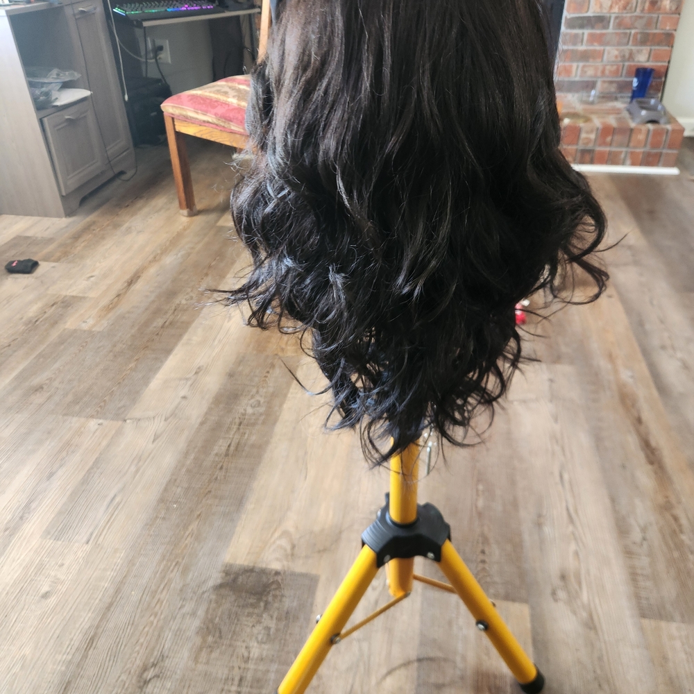 Black Lace Front Wig - Natural Black - Picture 4 of 6
